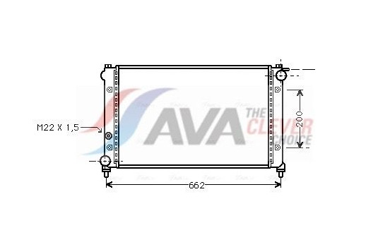 Radiator, engine cooling STA2005 Ava Quality Cooling