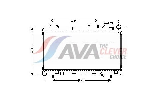 Radiator, engine cooling SU2015 Ava Quality Cooling