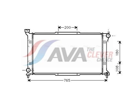 Radiator, engine cooling SU2036 Ava Quality Cooling