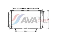 Radiator, engine cooling SU2043 Ava Quality Cooling