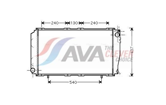 Radiator, engine cooling SU2043 Ava Quality Cooling