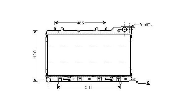 Radiator, engine cooling SU2048 Ava Quality Cooling