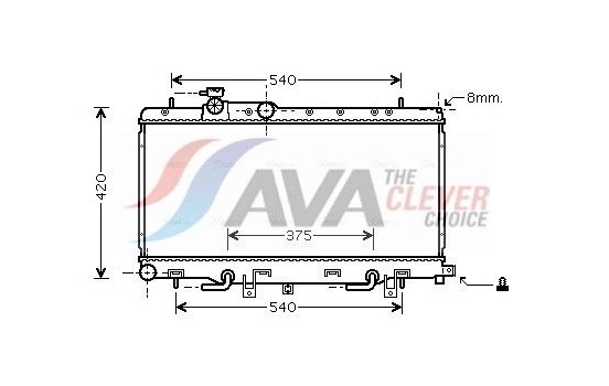 Radiator, engine cooling SU2051 Ava Quality Cooling