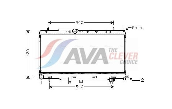 Radiator, engine cooling SU2057 Ava Quality Cooling