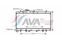 Radiator, engine cooling SU2059 Ava Quality Cooling
