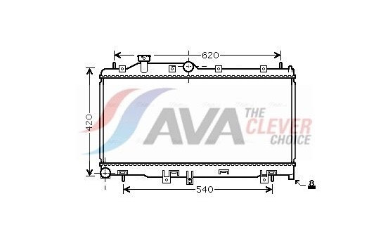 Radiator, engine cooling SU2065 Ava Quality Cooling