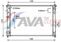 Radiator, engine cooling SU2091 Ava Quality Cooling