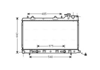 Radiator, engine cooling SU2098 Ava Quality Cooling