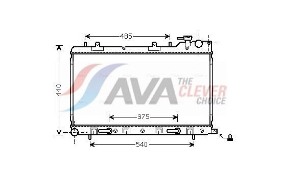 Radiator, engine cooling SU2098 Ava Quality Cooling