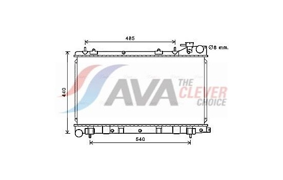 Radiator, engine cooling SU2103 Ava Quality Cooling