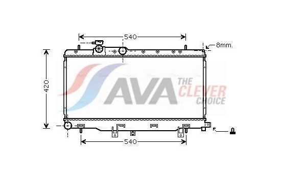 Radiator, engine cooling SUA2050 Ava Quality Cooling