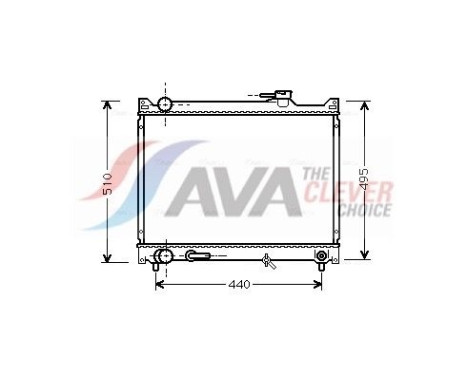 Radiator, engine cooling SZ2047 Ava Quality Cooling