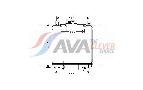 Radiator, engine cooling SZ2059 Ava Quality Cooling