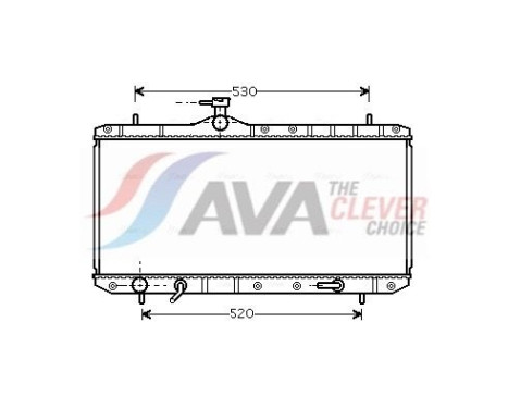 Radiator, engine cooling SZ2063 Ava Quality Cooling