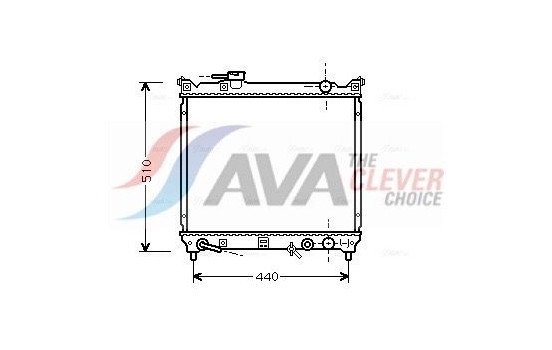 Radiator, engine cooling SZ2072 Ava Quality Cooling