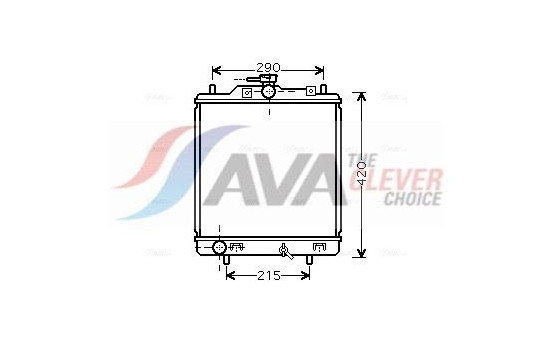 Radiator, engine cooling SZ2076 Ava Quality Cooling