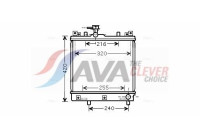 Radiator, engine cooling SZ2082 Ava Quality Cooling