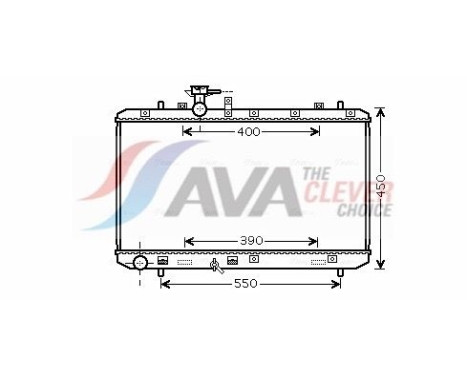 Radiator, engine cooling SZ2084 Ava Quality Cooling