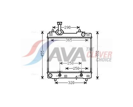 Radiator, engine cooling SZ2114 Ava Quality Cooling