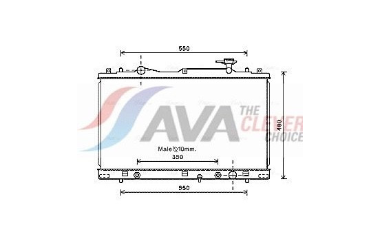 Radiator, engine cooling SZ2126 Ava Quality Cooling