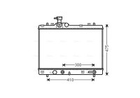 Radiator, engine cooling SZ2138 Ava Quality Cooling