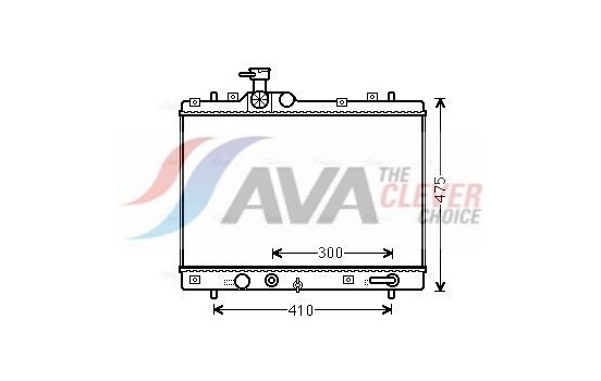 Radiator, engine cooling SZ2138 Ava Quality Cooling