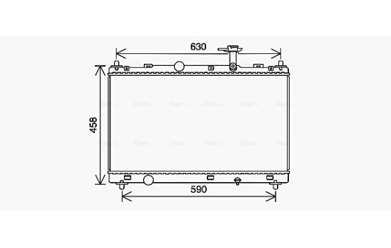 Radiator, engine cooling SZ2147 Ava Quality Cooling