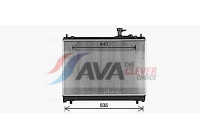 Radiator, engine cooling SZ2161 Ava Quality Cooling