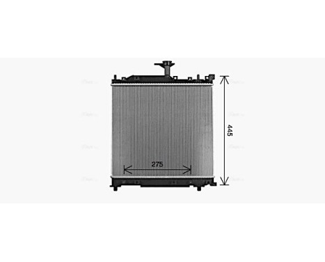 Radiator, engine cooling SZ2162 Ava Quality Cooling, Image 2