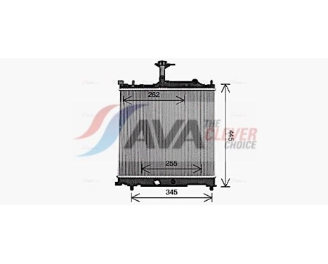 Radiator, engine cooling SZ2162 Ava Quality Cooling, Image 2