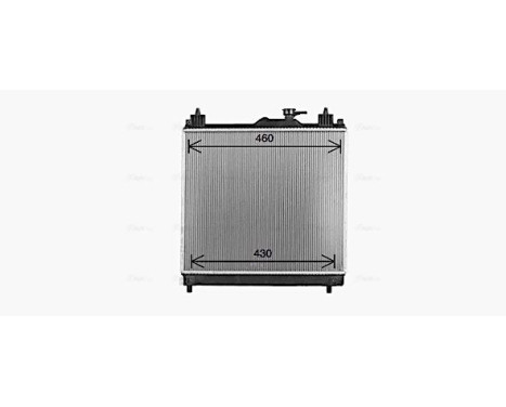 Radiator, engine cooling SZ2163 Ava Quality Cooling, Image 2