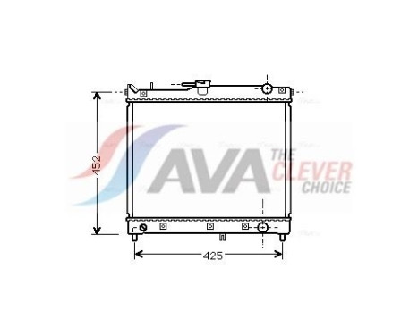 Radiator, engine cooling SZA2055 Ava Quality Cooling