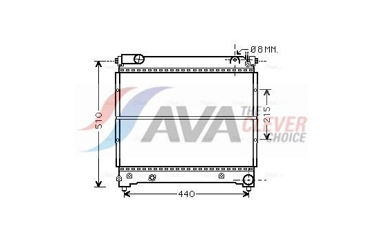 Radiator, engine cooling SZA2074 Ava Quality Cooling