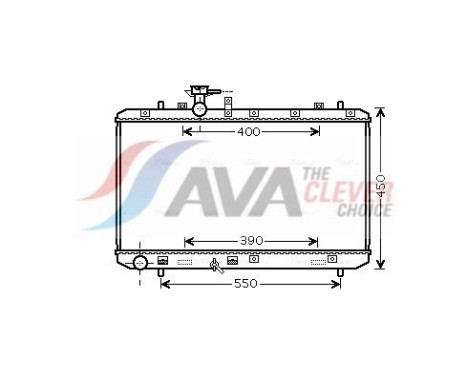 Radiator, engine cooling SZA2084 Ava Quality Cooling