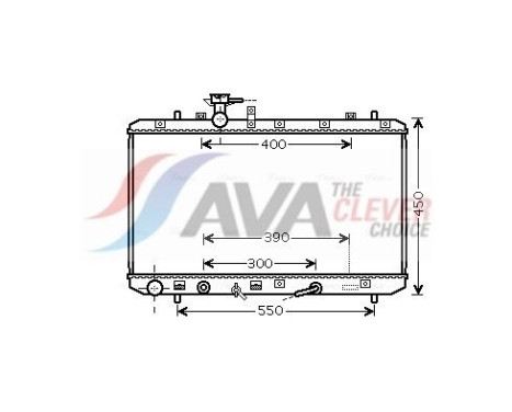 Radiator, engine cooling SZA2085 Ava Quality Cooling