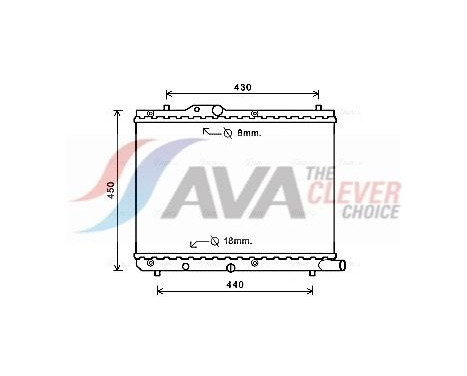 Radiator, engine cooling SZA2122 Ava Quality Cooling