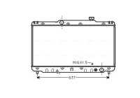 Radiator, engine cooling TO2014 Ava Quality Cooling