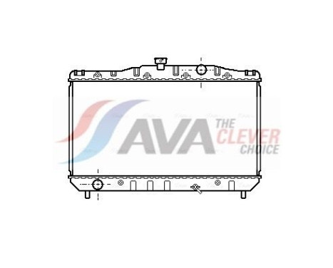 Radiator, engine cooling TO2044 Ava Quality Cooling