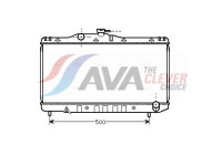 Radiator, engine cooling TO2099 Ava Quality Cooling