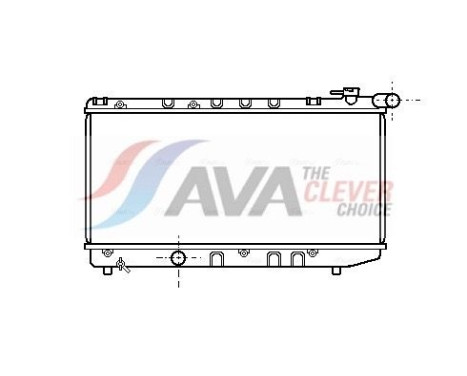 Radiator, engine cooling TO2124 Ava Quality Cooling