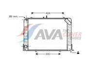 Radiator, engine cooling TO2139 Ava Quality Cooling