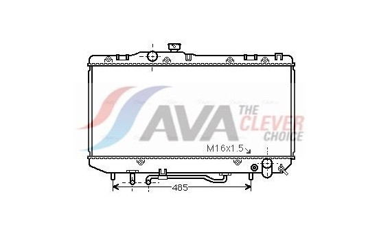 Radiator, engine cooling TO2143 Ava Quality Cooling