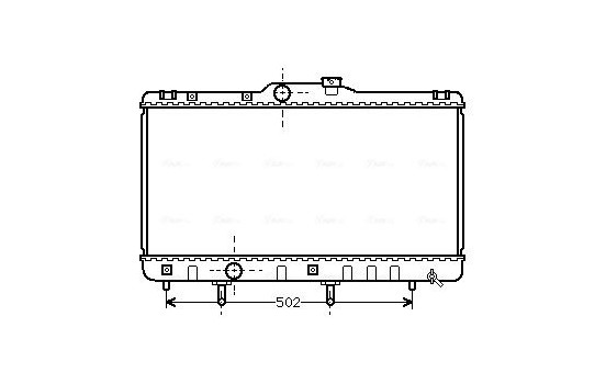 Radiator, engine cooling TO2148 Ava Quality Cooling