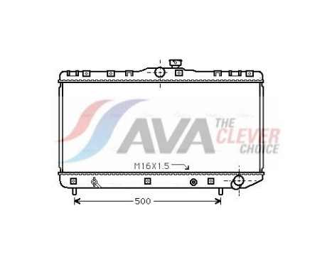 Radiator, engine cooling TO2181 Ava Quality Cooling