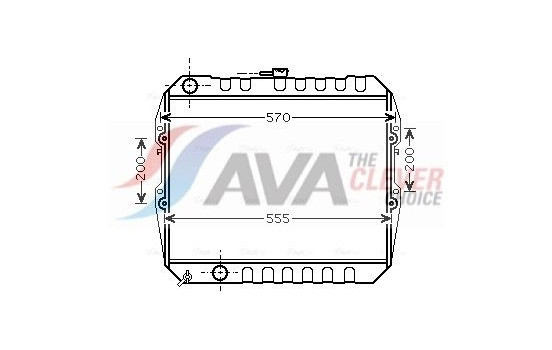 Radiator, engine cooling TO2183 Ava Quality Cooling