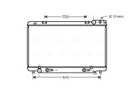 Radiator, engine cooling TO2185 Ava Quality Cooling