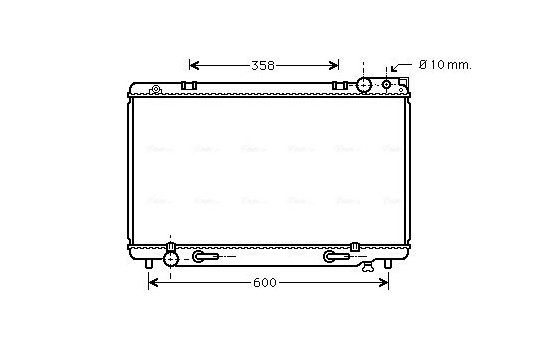 Radiator, engine cooling TO2185 Ava Quality Cooling