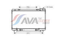 Radiator, engine cooling TO2185 Ava Quality Cooling