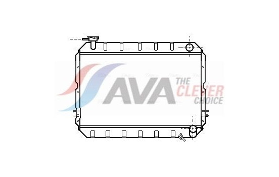 Radiator, engine cooling TO2217 Ava Quality Cooling