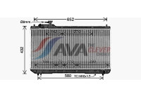 Radiator, engine cooling TO2297 Ava Quality Cooling